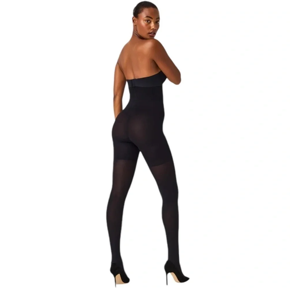 NEW Spanx Tight-End High Waisted Opaque Tights Black | Luxe Control | Size A - Picture 6 of 10